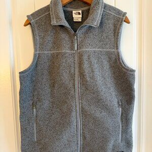 The North Face Sweater Vest Mens Medium Gray Fleece Model NF0A47FA